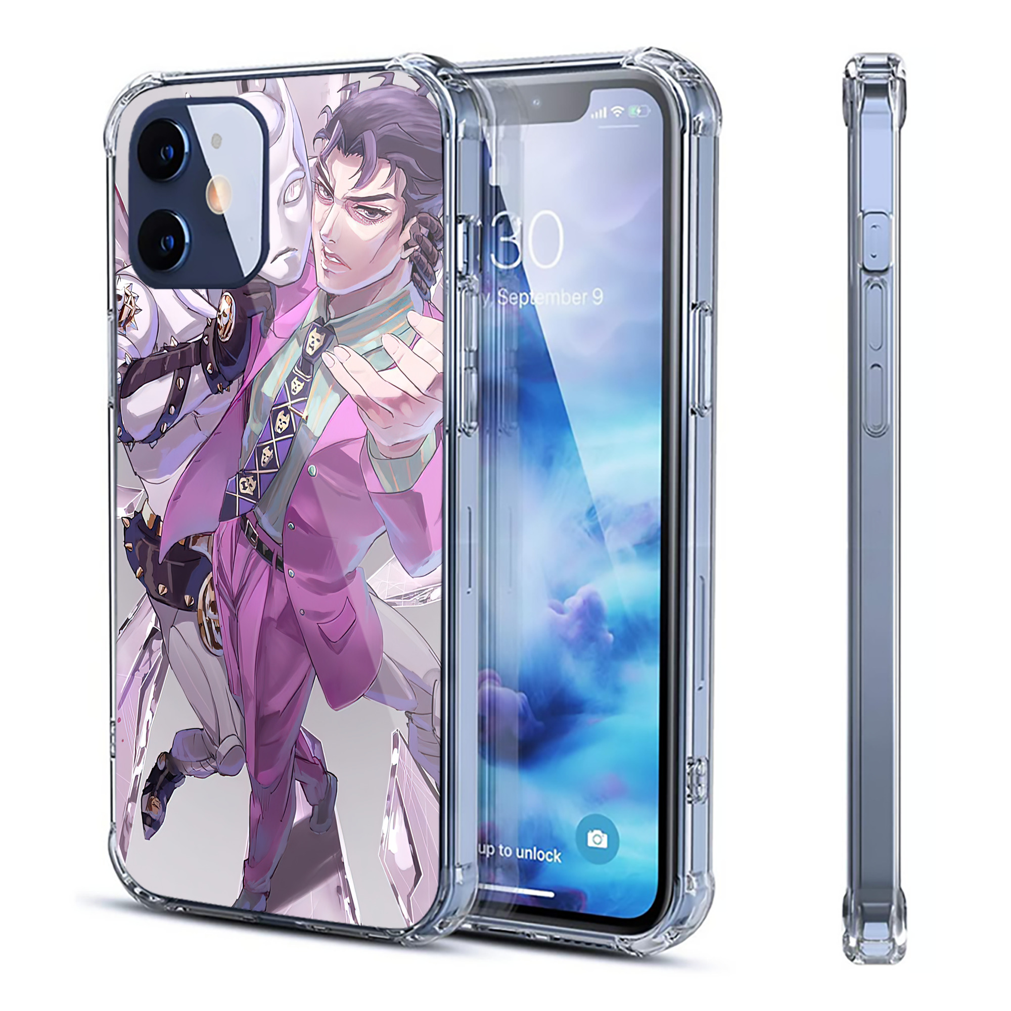（画像用） ジョジョの奇妙な冒険 JoJo's Bizarre Adventure 【iPhone 12シリーズ対応】透明スマホケース（クリアソフトケース）